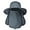 Dark Grey, variant on Fishing Hat for Men & Women, Outdoor UV Sun Protection Wide Brim Hat with Face Cover & Neck Flap