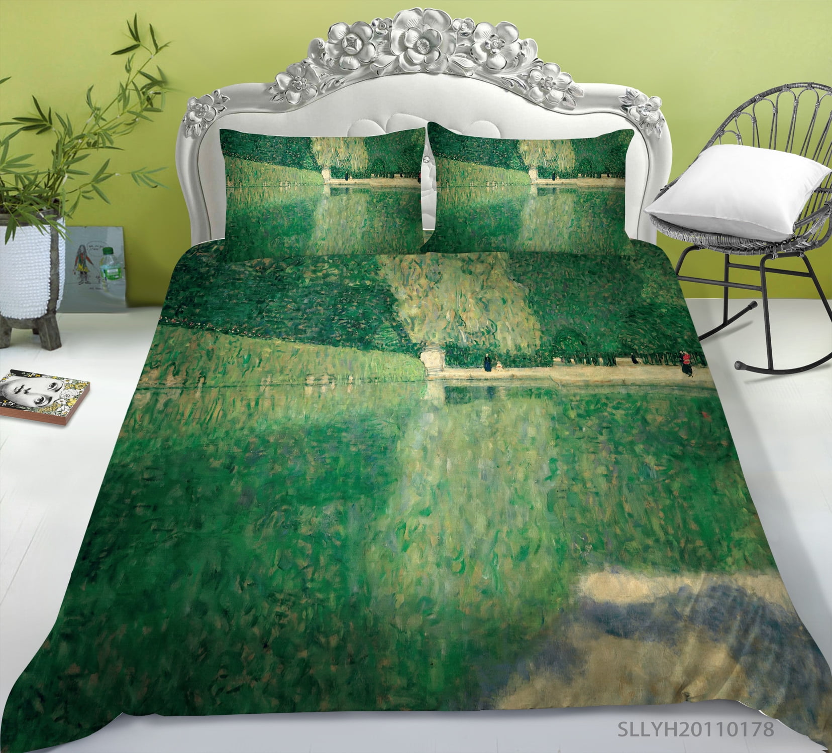 Comforter Covers Luxury Bedding Suit 2/3 Pcs Oil Painting Duvet Cover