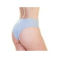 thumbnail image 3 of Angelina Ribbed Knit High-Cut Cheeky Bikini Panties (12-Pack), 3 of 7