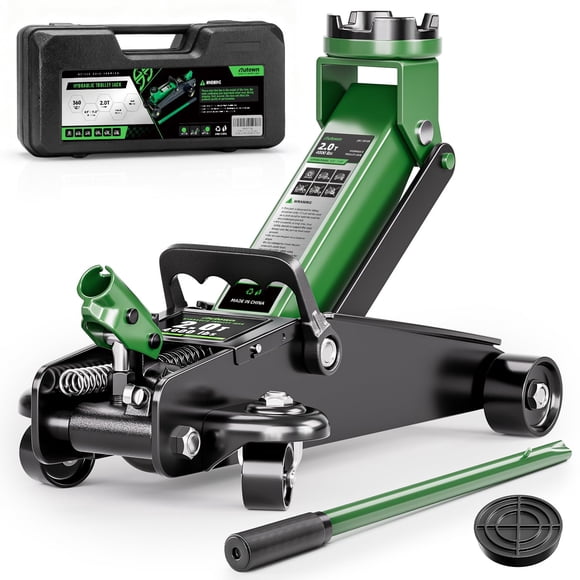 Rango de elevación Floor Jack AUTOWN de perfil bajo de 2 toneladas, 4,9 a 11,8 pulgadas