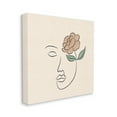 thumbnail image 3 of Stupell Industries Floral Outline Casual Doodle Abstract Woman Face Graphic Art Gallery Wrapped Canvas Print Wall Art, Design by JJ Design House LLC, 3 of 7