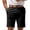 #01 Black 【Mix, Match & Rotate: Stock Up on Your Favorite Colors】, variant on Men's Straight Leg Cotton Business Shorts, Casual Chinos Work Trousers, Elastic Waist with Drawstring, Lightweight Quick Dry Comfort, Office Travel Outdoor, Summer | Velmuse