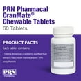 thumbnail image 2 of PRN Pharmacal CranMate Cranberry Supplement - UTI Medicine, Chewable Cranberry Extract Nutritional Supplements for Dogs & Cats - Prevent Pet Urinary Tract Issues - 60 Chew Tabs (3 Pack), 2 of 7