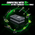 thumbnail image 3 of 5.0AH Battery GWL1840 Replace for Greenworks 80V Li-ion Battery GBA80200 GBA80250 GBA80400 Compatible with Greenworks 80V Cordless Power Tools ED80L00 BL80L00, 3 of 6