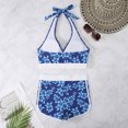 thumbnail image 5 of Kmdttou Summer Women's Swimwear Clearance! Summer Clearance! Womens Swimsuits Sexy Solid Color Swimwear Two-piece Slim Swimsuit Bikini Straped Swimsuits on Clearance!, 5 of 5