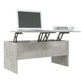 thumbnail image 2 of vidaXL Coffee Table Concrete Grey 102x50.5x46.5 cm Engineered Wood, 2 of 5