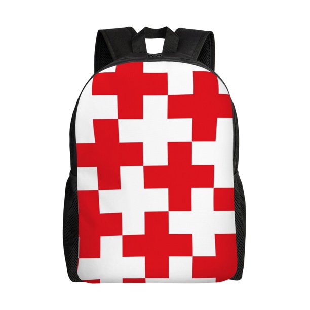Easygdp Red Cross 1 Mochila Versátil y Elegante: Comodidad, Almacenaje y Durabilidad para la Universidad, Trabajo, Viajes y Uso Diario