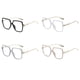 thumbnail image 4 of Sonducket Moda para mujeres con estilo gafas anti-luz azul gafas de ordenador gafas de lectura gafas de mujer marco dorado Type1 NO1, 4 of 6