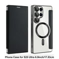 thumbnail image 3 of S25 Ultra Magnetic Leather Flip Case, Heavy Duty Shockproof Protection, Wireless Charging Support, Thin Portable Design, Anti-Fingerprint, Easy Clean, 3 of 9