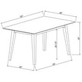 thumbnail image 6 of Holden Mid-Century Modern 7-Piece Dining Set, Brown, 6 of 12