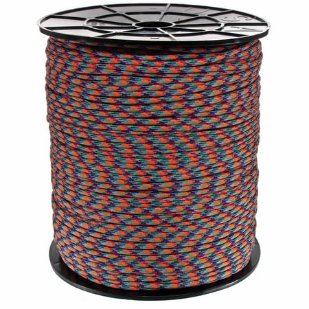 

Paracord Planet 550 LB Type III 7 Strand 4mm Tactical Cord with Choices of 10 20 25 50 100 250 & 1000 Foot Spools