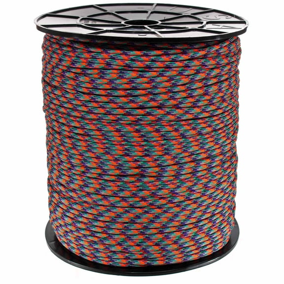 Paracord Planet 550 LB Type III 7 Strand 4mm Tactical Cord with Choices of 10, 20, 25, 50, 100, 250 & 1000 Foot Spools