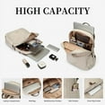 thumbnail image 3 of Laptop Backpack Purse for Women Fits 14 Inch Notebook Casual Daypack Work Travel College Bookbag Fashion Computer Bag (Apricot, 14 Inch), 3 of 9