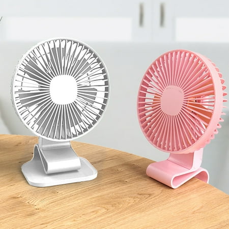 

Mittory Clip On Fan 3 Speeds Small USB Fan With Strong Airflow Clip & Desk Fan - Ultra Quiet Operation For Office Bedroom School Stroller 2000MAH