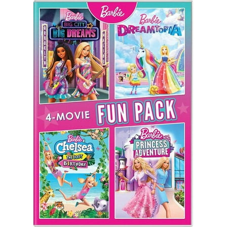 Barbie 4-Movie Fun Pack (DVD), NCircle, Kids & Family