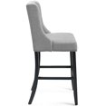 thumbnail image 2 of Modway Baron Fabric Upholstered Dining Bar Stool in Light Gray, 2 of 4
