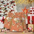 thumbnail image 7 of ZICANCN Christmas Gift Bags, Fantasy Cute Honeybees Reusable Fabric Drawstring Storage Bags with Drawstring, Medium Size, 7 of 7