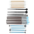 thumbnail image 1 of Cergrey Pro Clay Craft Kit Creasing Stick Wooden Point Drill Pen Carving Pottery Tools, 1 of 8