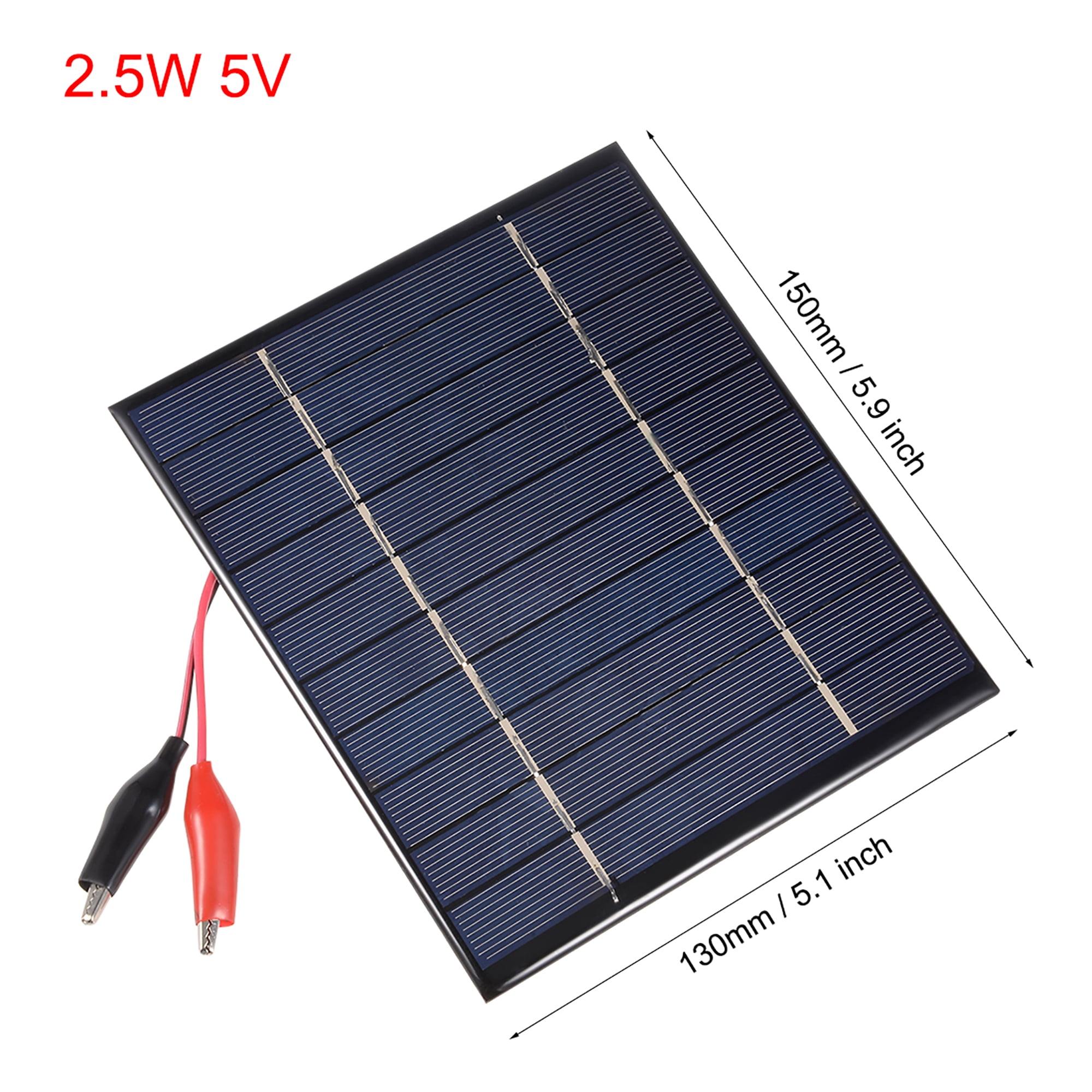 2.5W 5V Small Solar Panel Module DIY Polysilicon with 290mm Wire
