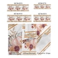 thumbnail image 3 of Kitchen Cafe Valance Curtain for Small Windows,Thanksgiving Farm Watercolor Pumpkin Dahlia Fall Leaves Rod Pocket Short Valances White Window Treatment Panel for Living Room/Bedroom/Bathroom,42x18in, 3 of 9