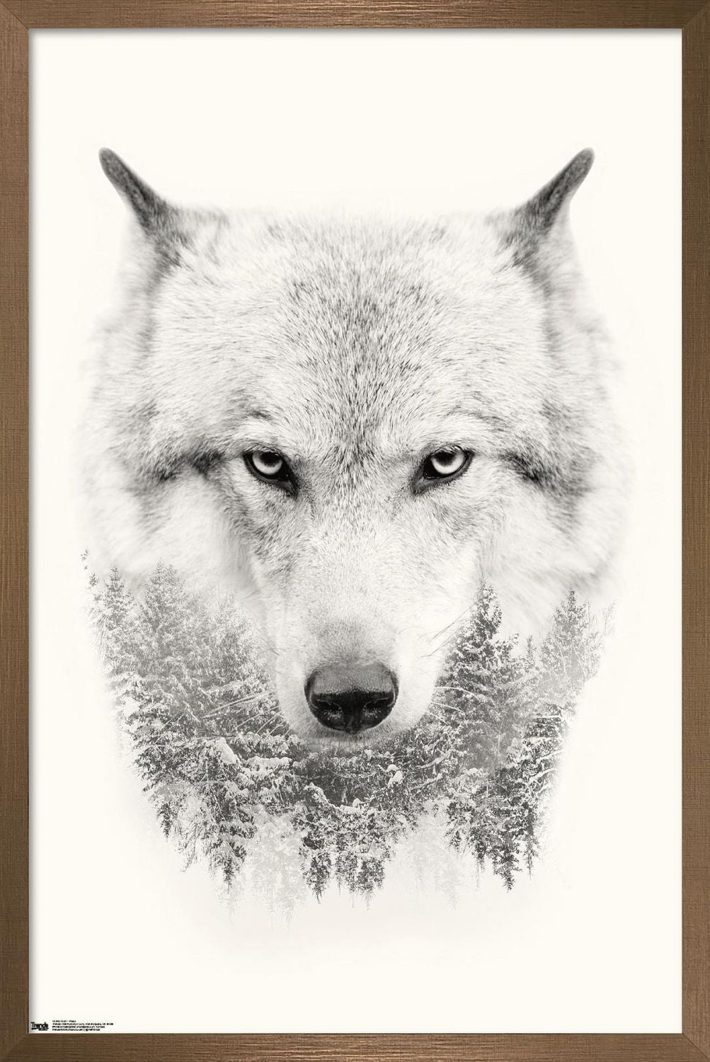 Wolf - Trees Wall Poster, 22.375" x 34"