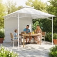 thumbnail image 2 of Outsunny 10' x 10' Patio Gazebo, Double Roof Outdoor Gazebo, Cream White, 2 of 10
