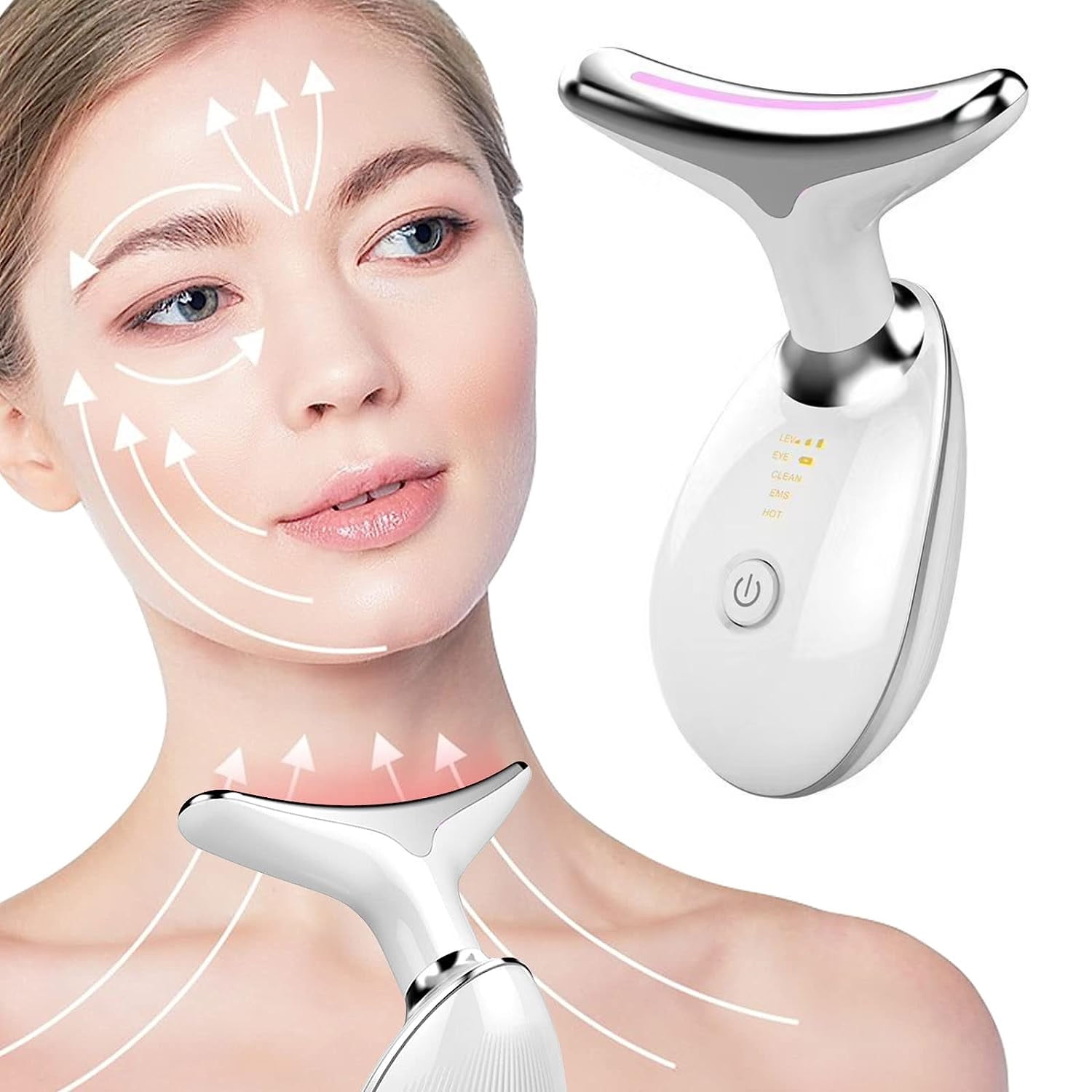 Double Chin Reducer Machine,Vibration Face Massager, Triple Action