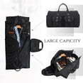thumbnail image 4 of Suit Bag Garment Bag for Travel for Men Women 2-in-1 Suit Case with Shoulder Strap Ideal Carry on Garment Duffel Bag Black, 4 of 11