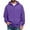 Purple, variant on LTTVQM Mens Zip Up Hoodie Lightweight Long Sleeve Fleece Jackets Loose Sport Full Zip Oversized Sweatshirt with Pockets Brown 2XL