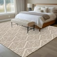 thumbnail image 4 of Rectangle Area Rugs 5 x 8 Ft, Brown Non-Slip Residential Carpet, Modern Abstract Art Farmhouse Indoor Crawling Mats Runner Rugs for Living Room/Dining Room/Bedroom, 4 of 8