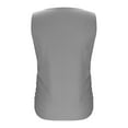 thumbnail image 6 of VBTAPA Womens Ribbed Knit Tank Top Sleeveless Ruched Tops Solid Basic Undershirts 2025 Summer Fashion Clothes Gray L, 6 of 8