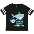 thumbnail image 3 of Inktastic My Great Aunt Loves Me with Cute Sharks Boys or Girls Toddler T-Shirt, 3 of 5