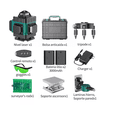 thumbnail image 1 of Kit Nivel Láser 3° 4d Autonivelante Con 2 Baterías 16 Lineas, 1 of 4