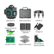 thumbnail image 1 of Kit Nivel Láser 3° 4d Autonivelante Con 2 Baterías 16 Lineas, 1 of 4