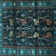 thumbnail image 1 of Ahgly Company Indoor Square Persian Light Blue Traditional Area Rugs, 5' Square, 1 of 4