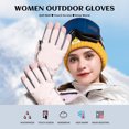 thumbnail image 2 of Guantes de ciclismo para mujer Guantes de esquí Bordados Dedo completo Bicicleta de carretera Manopl Abanopi Mujeres-Guantes, 2 of 7