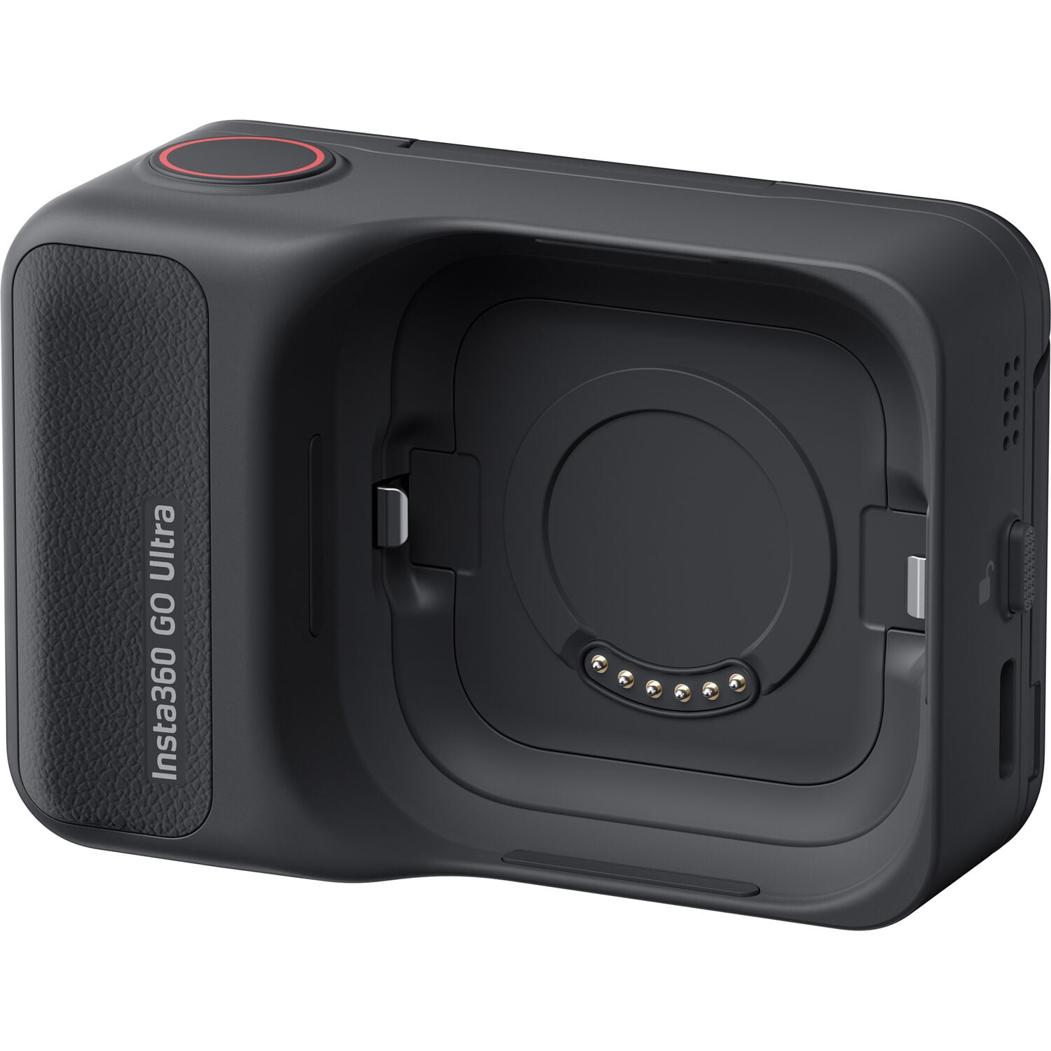 Insta360 GO Ultra Standard Bundle Midnight Black - Tiny Hands-Free 4K Cam, Lightweight & Portable, Low Light Excellence, Stabilization, 200 Min Battery Life Bundle with 128GB Memory, Case + More