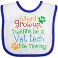 thumbnail image 3 of Inktastic Vet Tech Veterinary Technician Like Mommy Boys or Girls Baby Bib, 3 of 4