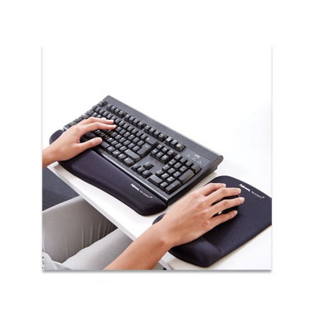 PlushTouch Keyboard Wrist Rest Foam, Black, 18 1/8 x 3-3/16