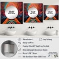 thumbnail image 4 of Designart "Street Art Depiction: The Hurdle Is The Way" Buddhism Pink Large Square Mirror - Square Bedroom Mirror Printed Wall Decor - Traditional Square Printed Wall Mirror Art, 4 of 5