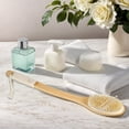 thumbnail image 5 of Unique Bargains Soft Dry Brushing Body Brush 18inch Bath Brush Curved Long Handle for Shower for Men Women Bristle, 5 of 7