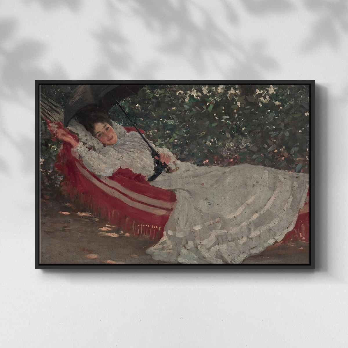 Vintage Botanical Print-XCVIII By Wexford Home Framed in Black Wood Gallery Wrapped Canvas 17 in. x 25 in.