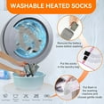 thumbnail image 3 of COMOPIO Heated Socks for Men Women 5000mAh Rechargeable Electric Heating Socks Warm Winter Thermal Socks for Skiing Hiking Camping Hunting, 3 of 8