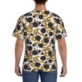 thumbnail image 3 of Vsdgher Snake And Rose Print Men's Dry Fit Mesh Athletic Shirts Moisture Wicking Tennis T-Shirt Tops, 3 of 9