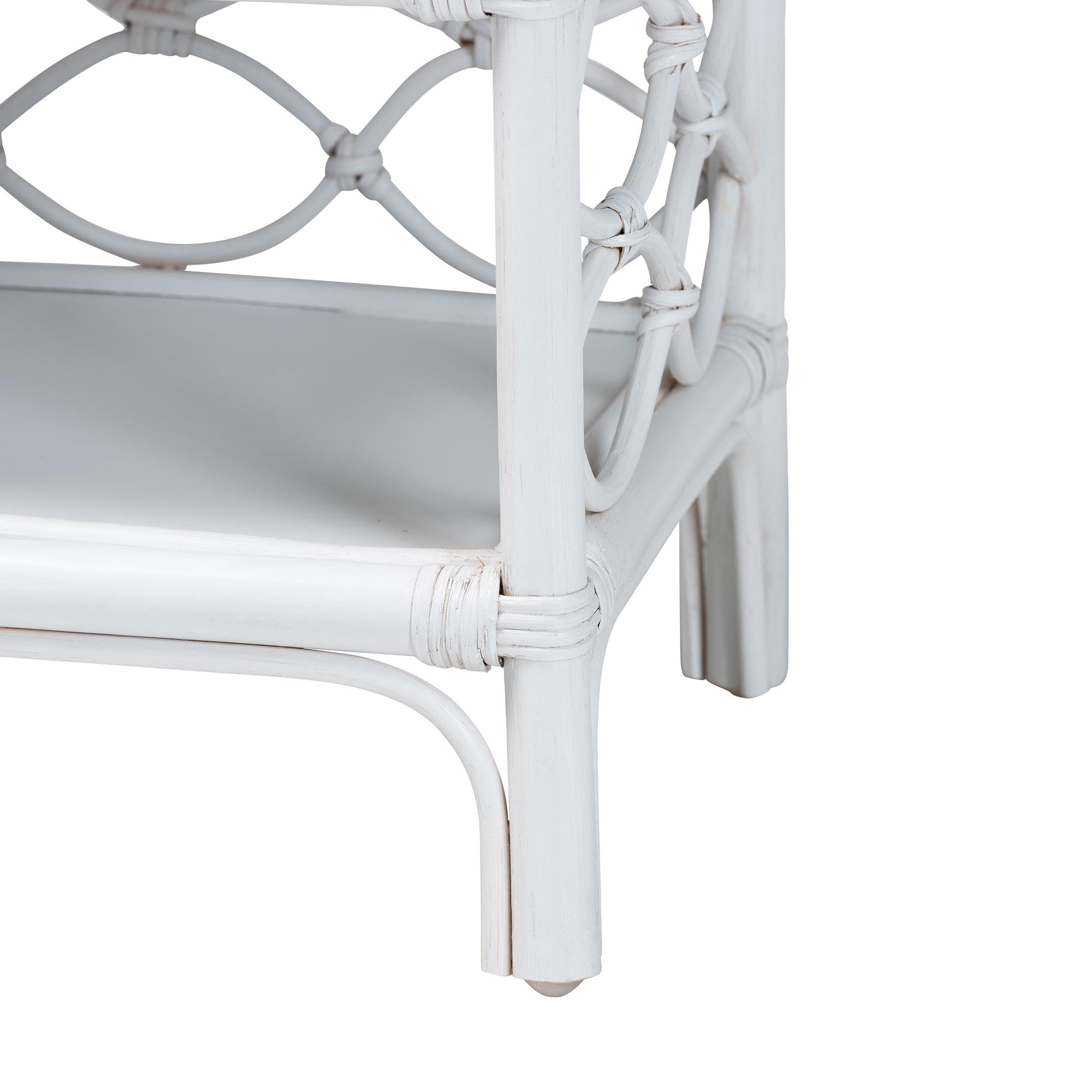 bali & pari Akane Coastal Nightstand, 1-Drawer, 24"W, White