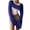 EliteGoogv#Blue, variant on Women One Piece Crochet Crop Top Hollow Out Open Knit Long Sleeve Asymmetrical Neck Boho Beach Cover Up,Green,L
