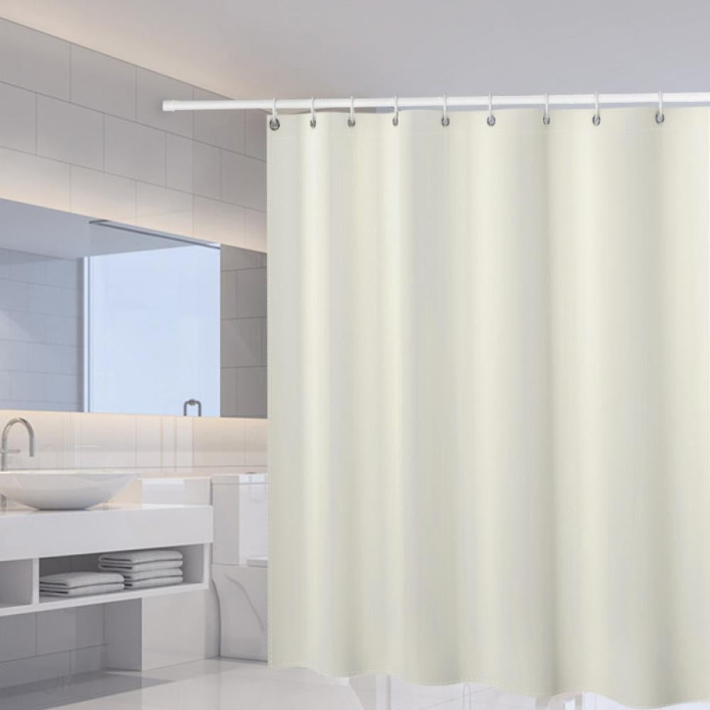 World Map Polyester Waterproof Fabric Bathroom Shower Curtain Liner w/ 12 Hooks 