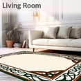 thumbnail image 2 of ODIKA 6'x9' Machine Washable Non-Slip Area Rug, Celtic Knot DIY Kit featuring Ancient Weaving High Traffic Rug, Green, 742472, 2 of 7