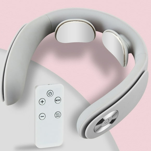 Hovilon Portable Heated Neck Massager,Intelligent Neck Massager with Heat,3 Modes 15 Levels Cordless Deep Tissue Trigger Point Massager,Christmas Happy New Year Gift for Women Men