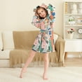 thumbnail image 3 of FORMRS Niños Bathrobe Unisex Hooded Robe Soft Plush Pajamas Sleepwear, Size 2-3T, Art City, 3 of 7